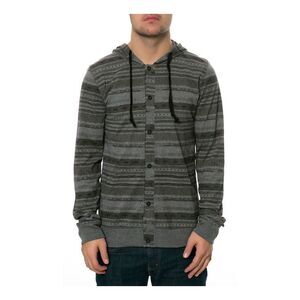 AMBIG Mens The Boots Hooded Henley Shirt, NWT